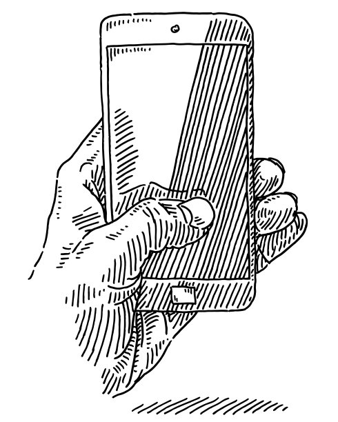 手持智能手机绘图图片下载