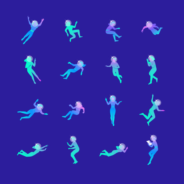 太空中的女宇航员图片下载