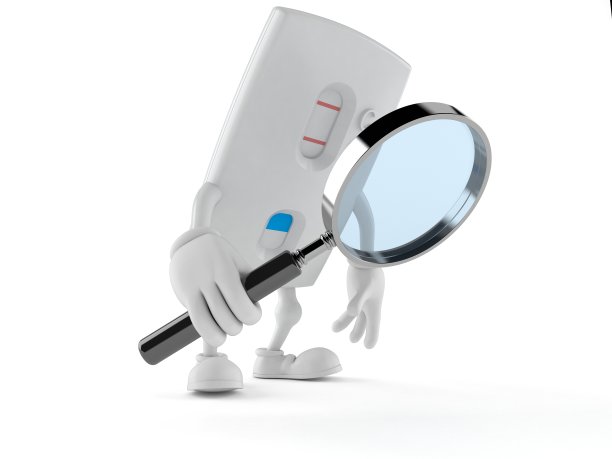 通过放大镜看怀孕测试特征图片下载