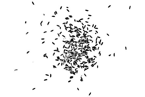 以米粒为背景。手工插画的大米有机纹理背景。向量。图片下载