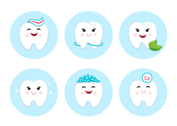 牙齿清洁牙线和牙膏泡沫。口腔卫生组图片下载