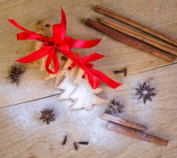 姜饼和圣诞饼干素材图片