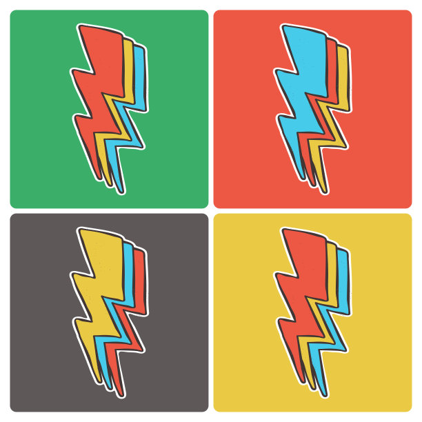 波普艺术风格套装图片下载