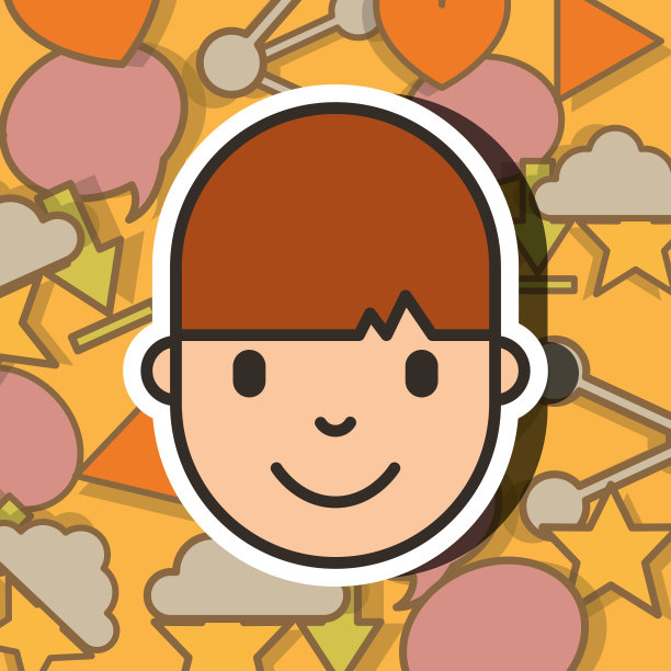 社交媒体背景下的少年脸图片下载