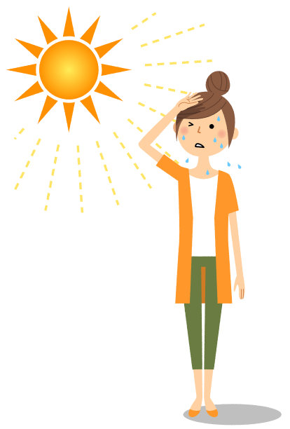 一个可能中暑的年轻女子图片下载