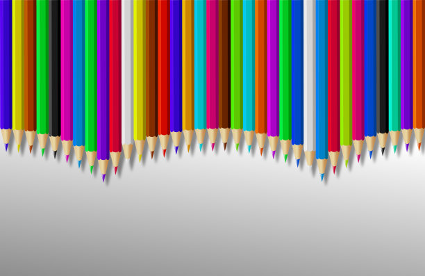 纸上彩色铅笔图片下载