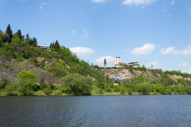 捷克共和国布拉格的Barrandov露台风格建筑图片下载