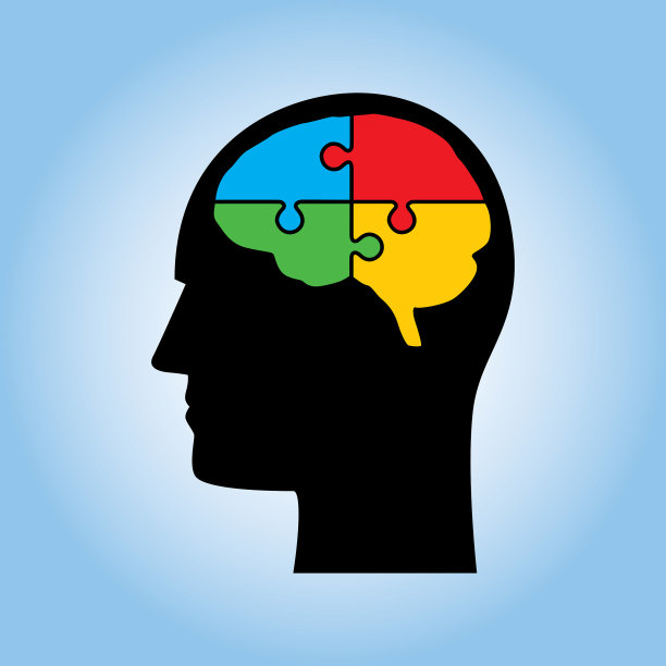 拼图大脑头图片下载