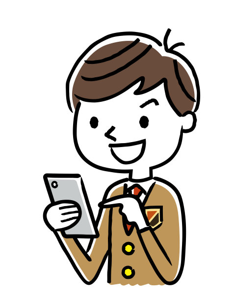 男学生:智能手机图片下载