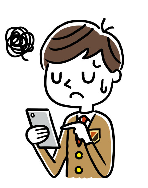 男学生:智能手机图片下载