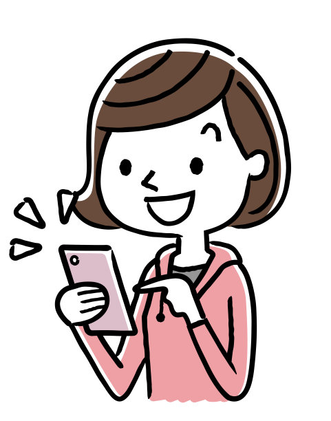 女孩:智能手机图片下载