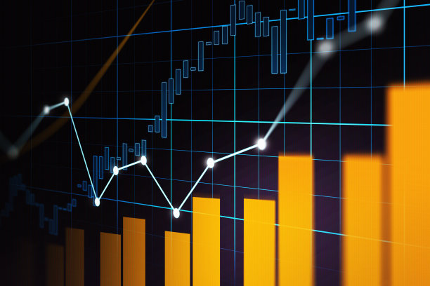股票市场或外汇交易图形图形概念素材图片
