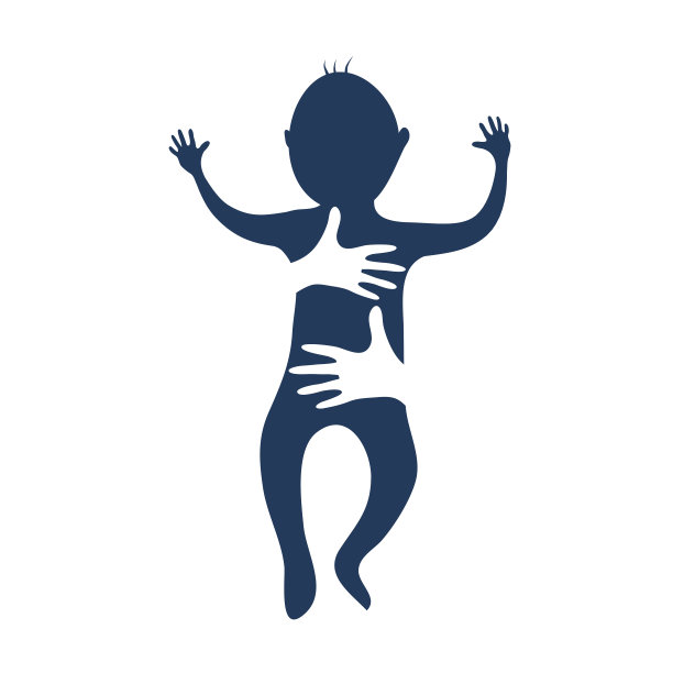 儿童用手-家庭符号，向量图片下载