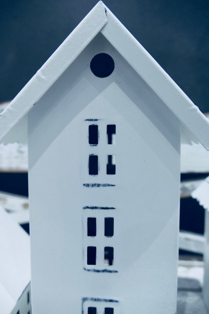 白色的玩具房子图片下载