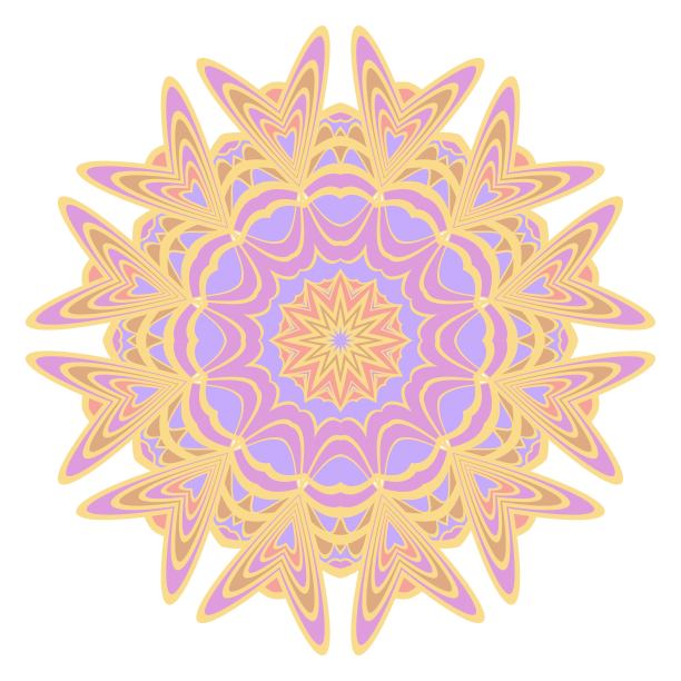 曼荼罗符号孤立在白色背景上。印度的点缀。矢量插图。图片下载