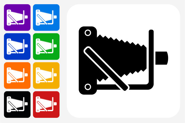 古董相机图标方形按钮设置图片下载