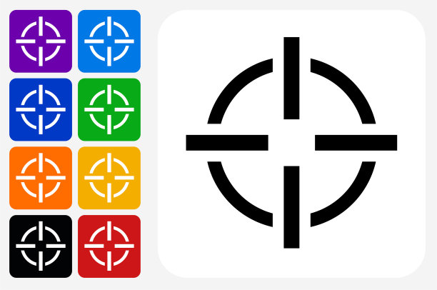 目标瞄准图标方形按钮设置图片下载