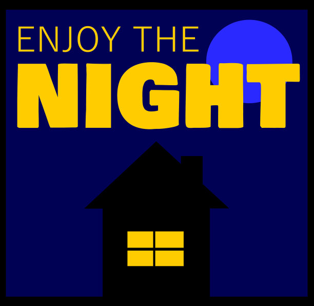 房子在晚上图片下载