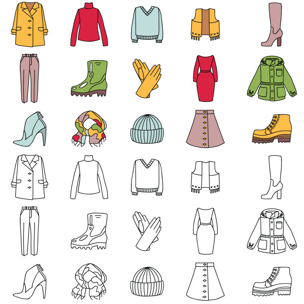 秋天的衣服图标图片下载