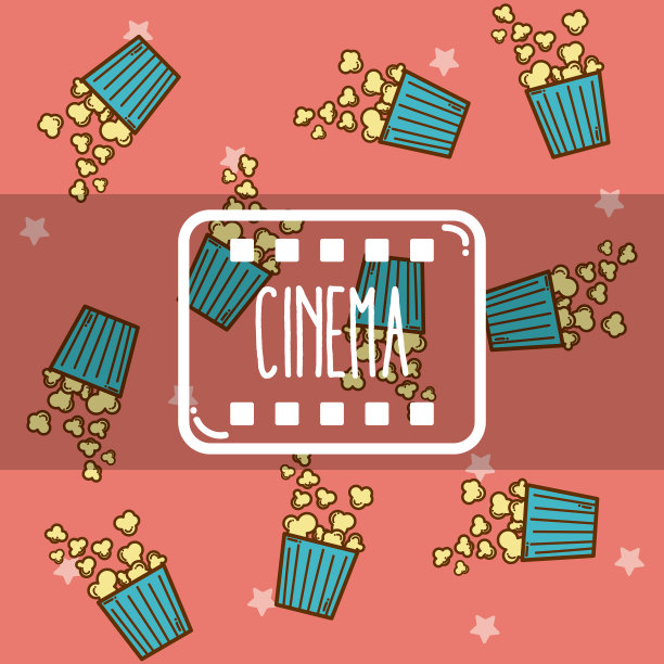 电影可爱的卡通图案背景图片下载