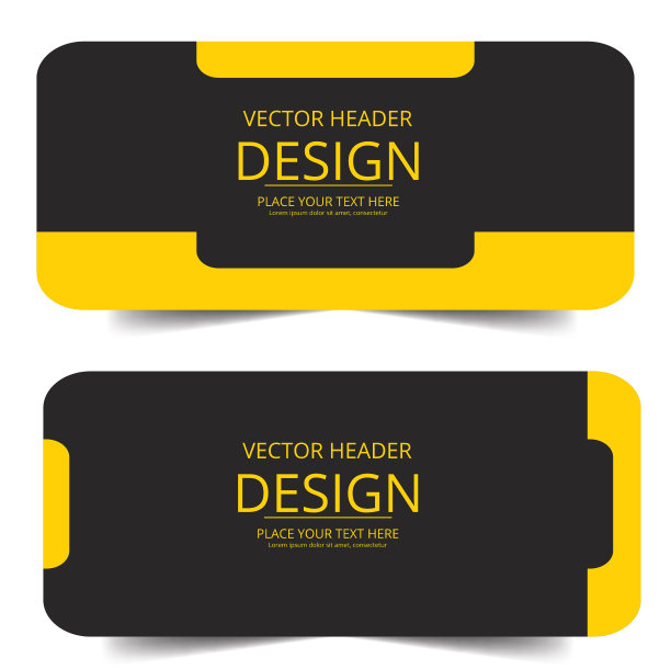 集现代几何矢量横幅与波浪波浪的背景。网页设计的横幅网页标题背景。图片下载