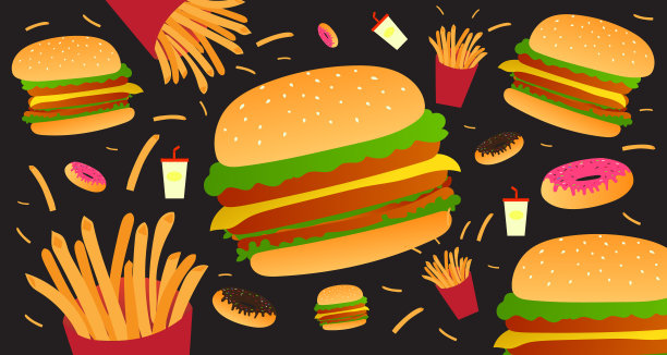 快餐。图片下载