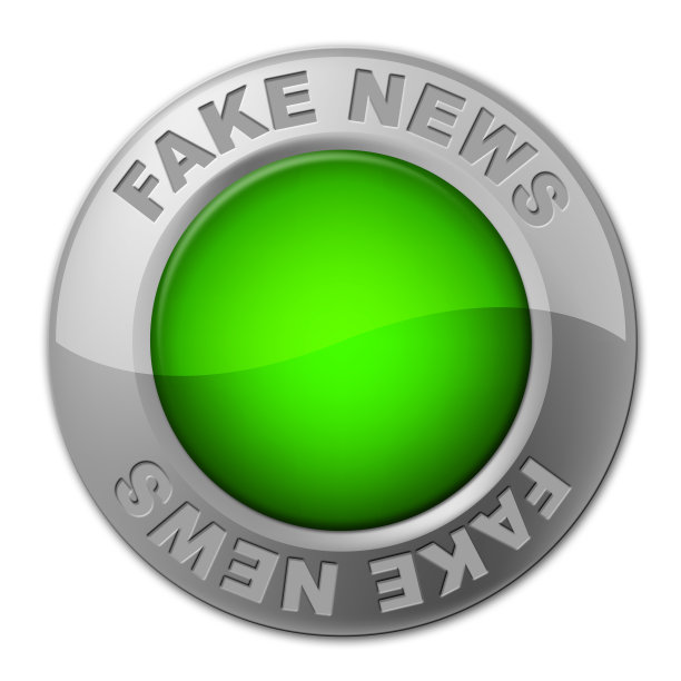 假新闻按钮意味着虚假信息3d插图图片下载