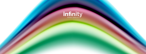 流动的流体颜色矢量，模糊的彩色3d凝胶形状上的白色图片下载