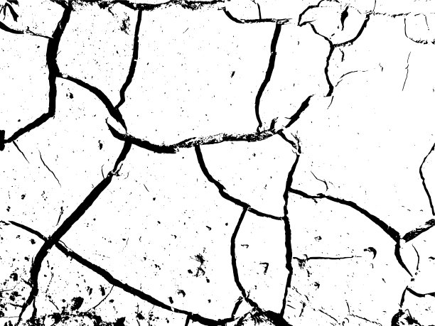干燥土地的裂缝和纹理。难看的东西抽象背景。陷入困境的矢量叠加。图片下载