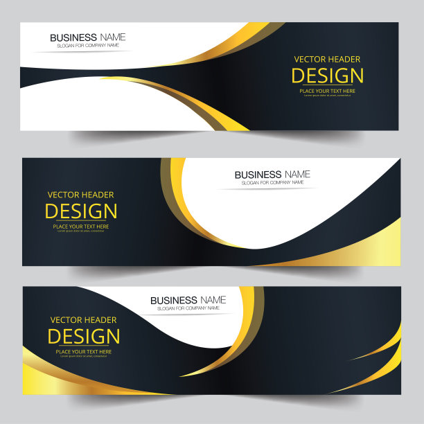 集几何现代矢量横幅与波浪波浪的背景。图片下载