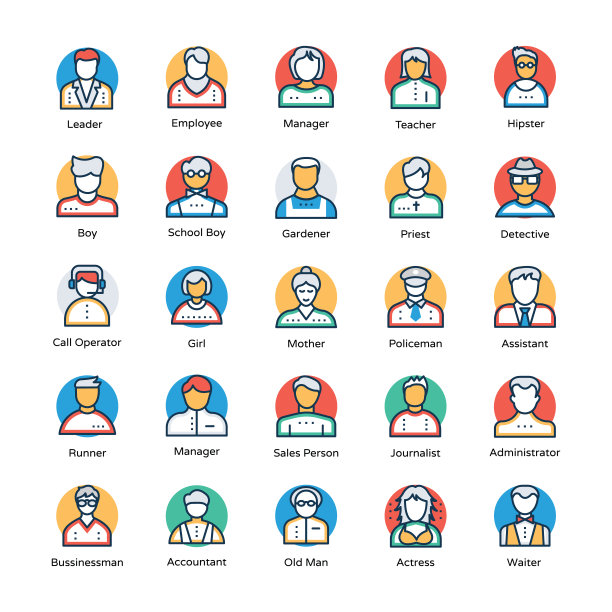 专业向量图标的集合图片下载