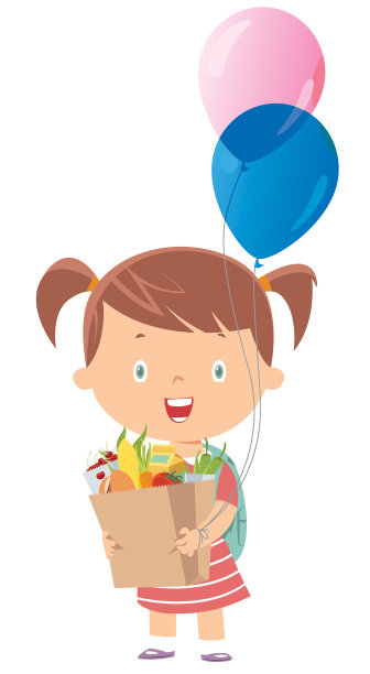 拿着购物袋的女孩图片下载