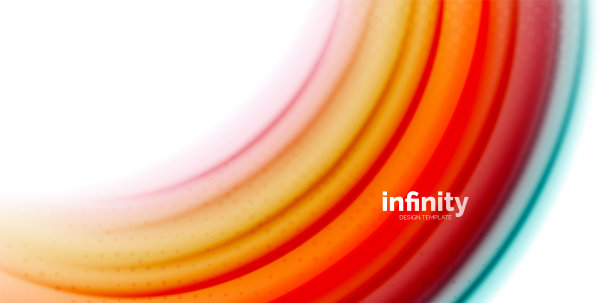 啫喱液体流动的彩虹风格色彩，波浪抽象的背景，现代简约多彩的设计素材图片