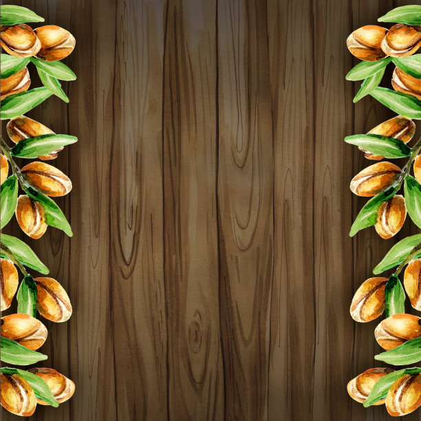 阿加纳在深色的桌子上，垂直的模板。水彩图片下载