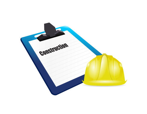 建筑概念，剪贴板和头盔。图片下载