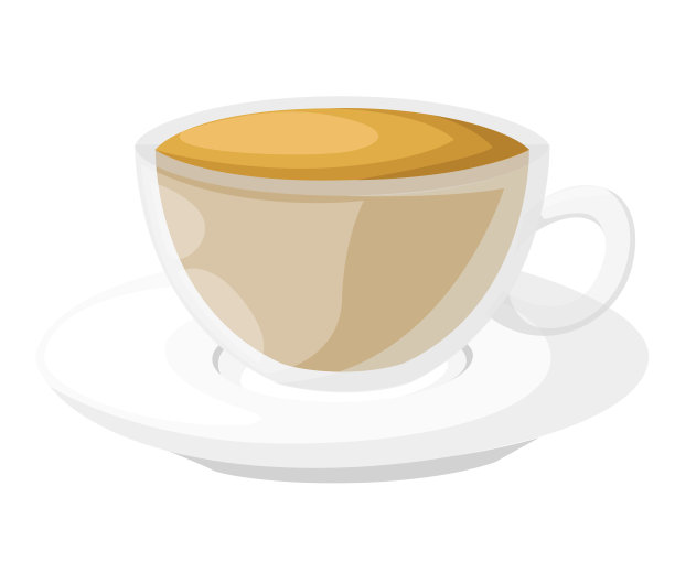 可爱的卡通绿茶杯。矢量插图网站页面和移动应用程序设计矢量插图图片下载