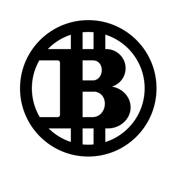 矢量比特币符号隔离图片下载
