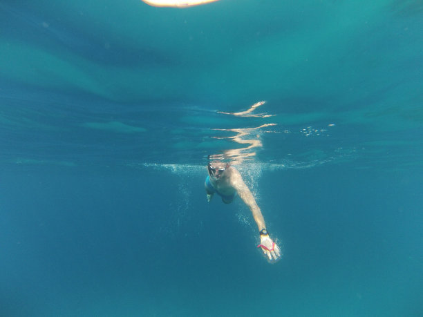 红海，约旦水下游客图片下载