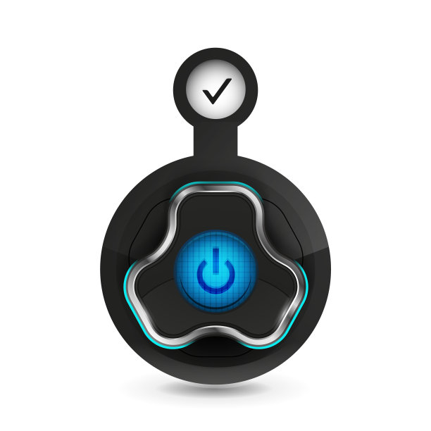 技术未来的启动电源按钮图片下载