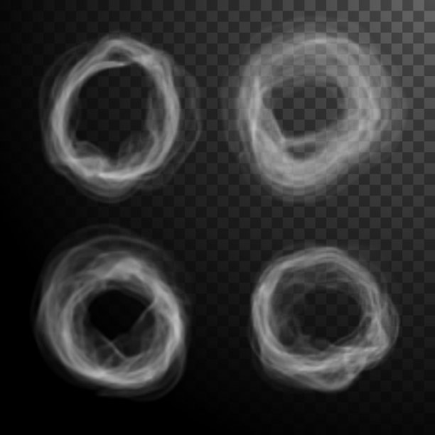 白色烟雾缭绕背景。烟雾隔离透明特效。图片下载