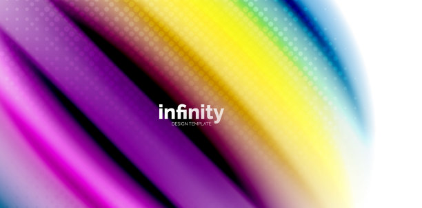 啫喱液体流动的彩虹风格色彩，波浪抽象的背景，现代简约多彩的设计素材图片