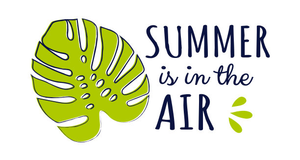 夏天-有趣的手绘贴纸在复古风格。向量。图片下载