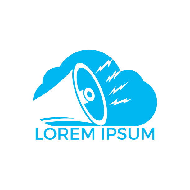 扩音器和云矢量设计。图片下载