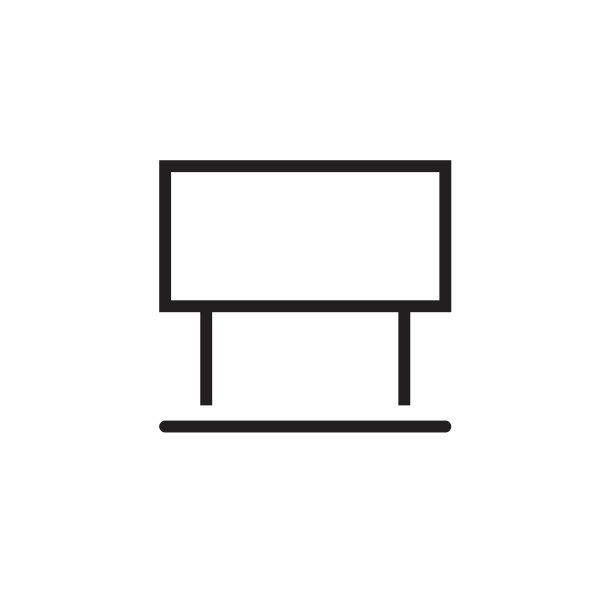 广告牌图标矢量插图，EPS10。图片下载