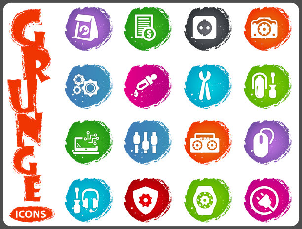 电子维修图标套装图片下载