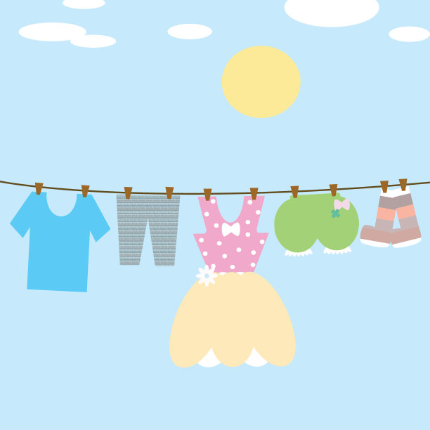 把衣服晾起来图片下载