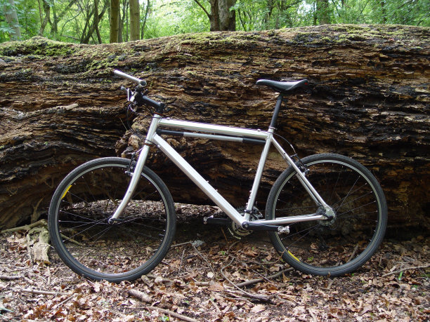 银色的自行车图片下载