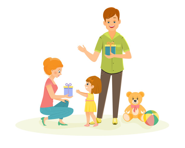 妈妈给女儿一个礼物图片下载