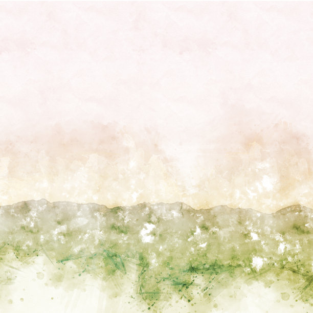 抽象美丽的山响是水彩画的艺术背景。图片下载