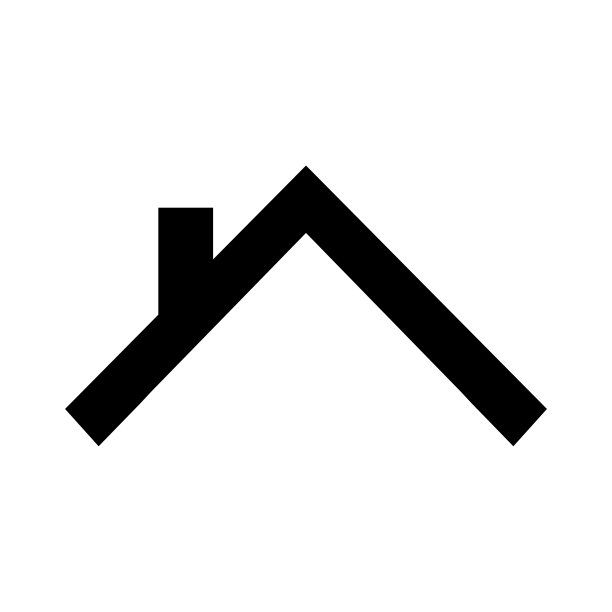 房屋屋顶矢量图标图片下载